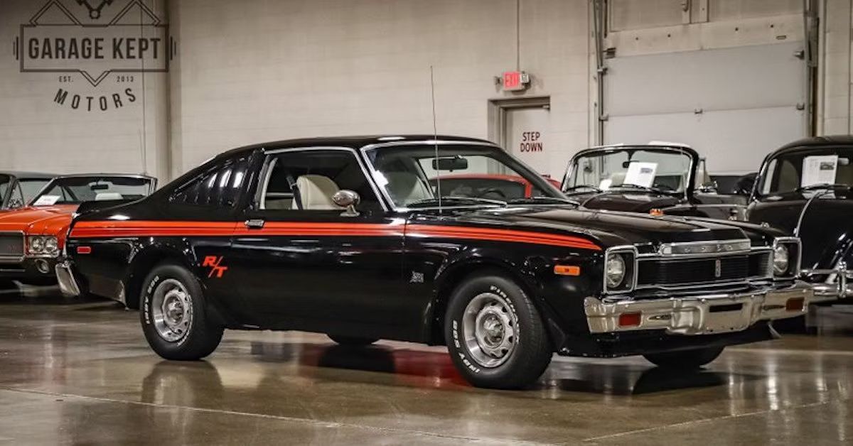 Black 1979-dodge-aspen-rt parked inside