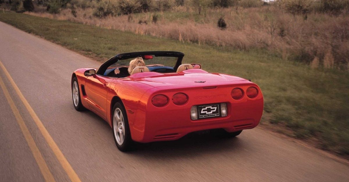 1998 Chevrolet Corvette Convertible On Highway