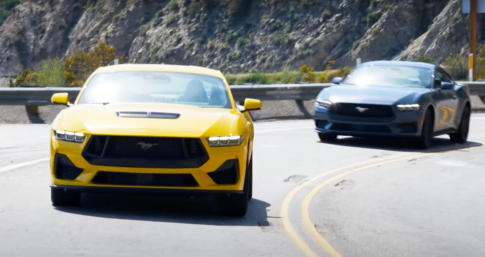 Watch These PreProduction 2024 Ford Mustangs Tear Up The California