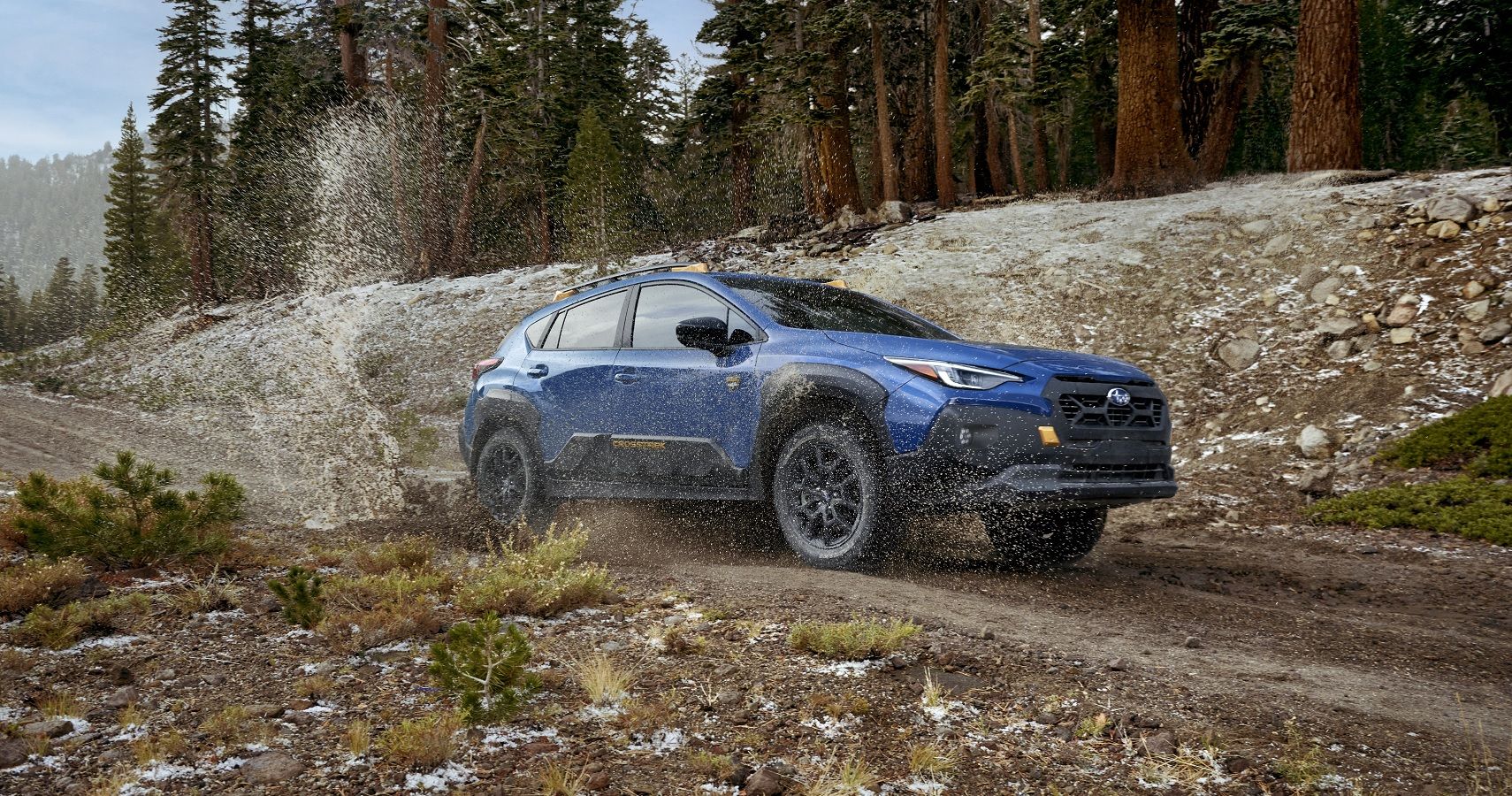 Image of 2024 Subaru Crosstrek Wilderness Three Quarters Offroad