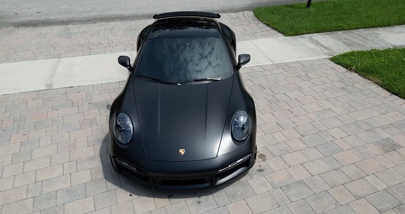 992 Porsche 911 Turbo S Build, front profile view from above