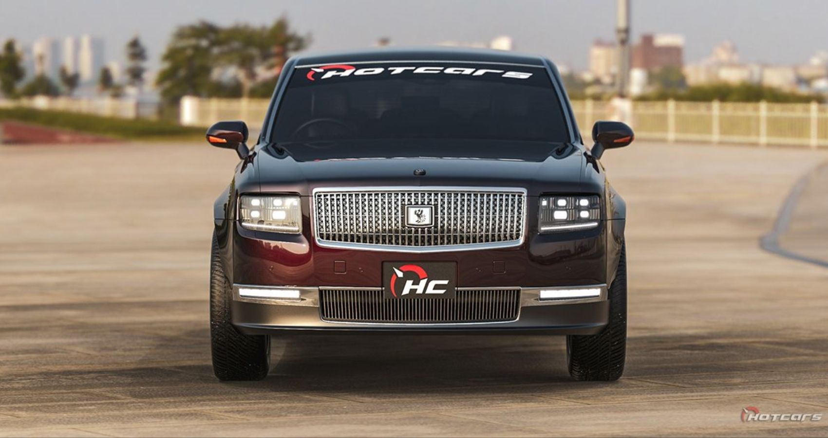 HotCars Car Renders Toyota Century SUV Front View
