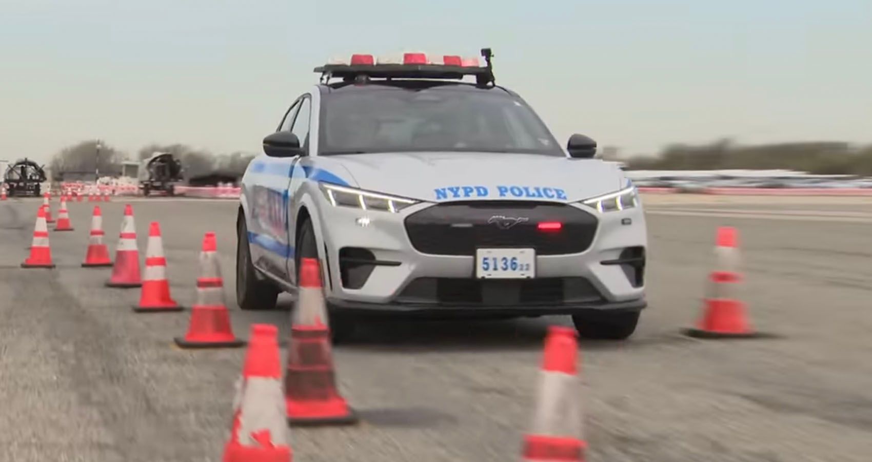 New NYPD Ford Mustang Mach-E In action