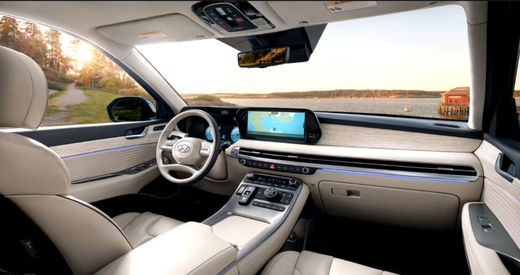 Interior de caligrafia Hyundai Palisade 2023