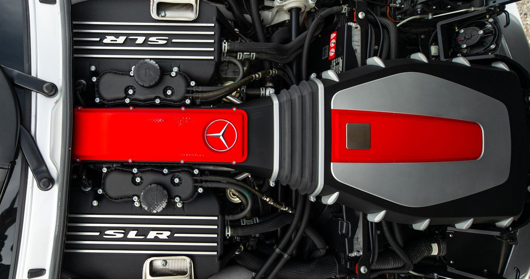 Engine of 2003 Mercedes-Benz SLR McLaren