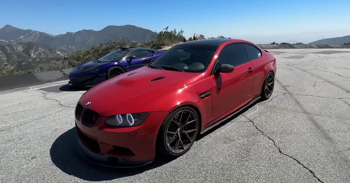 Red Supercharged BMW E92 M3