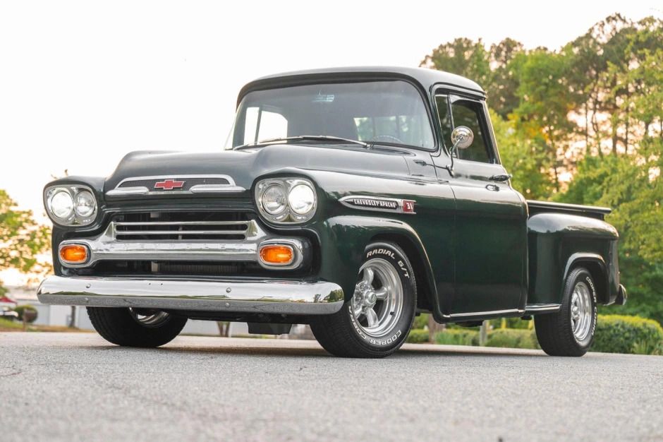 1958 Chevrolet Apache 3100 side to front view