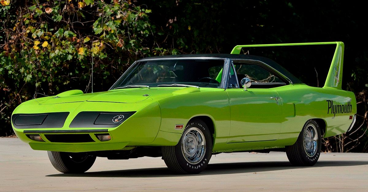 1970-Plymouth-Superbird-(Green)---Front-Quarter