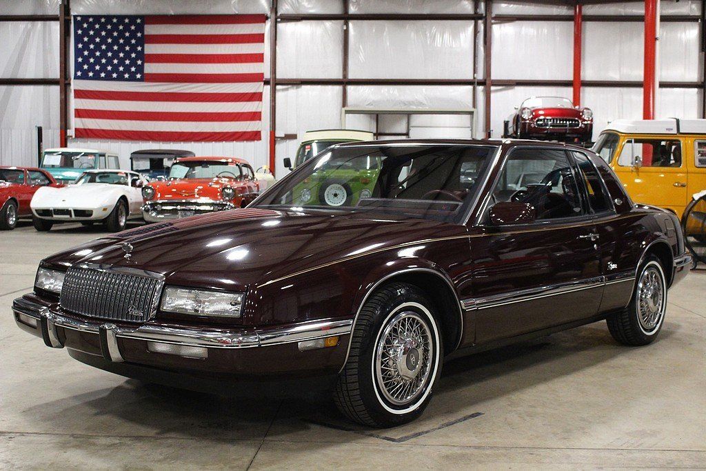 Maroon 1989 Buick Riviera