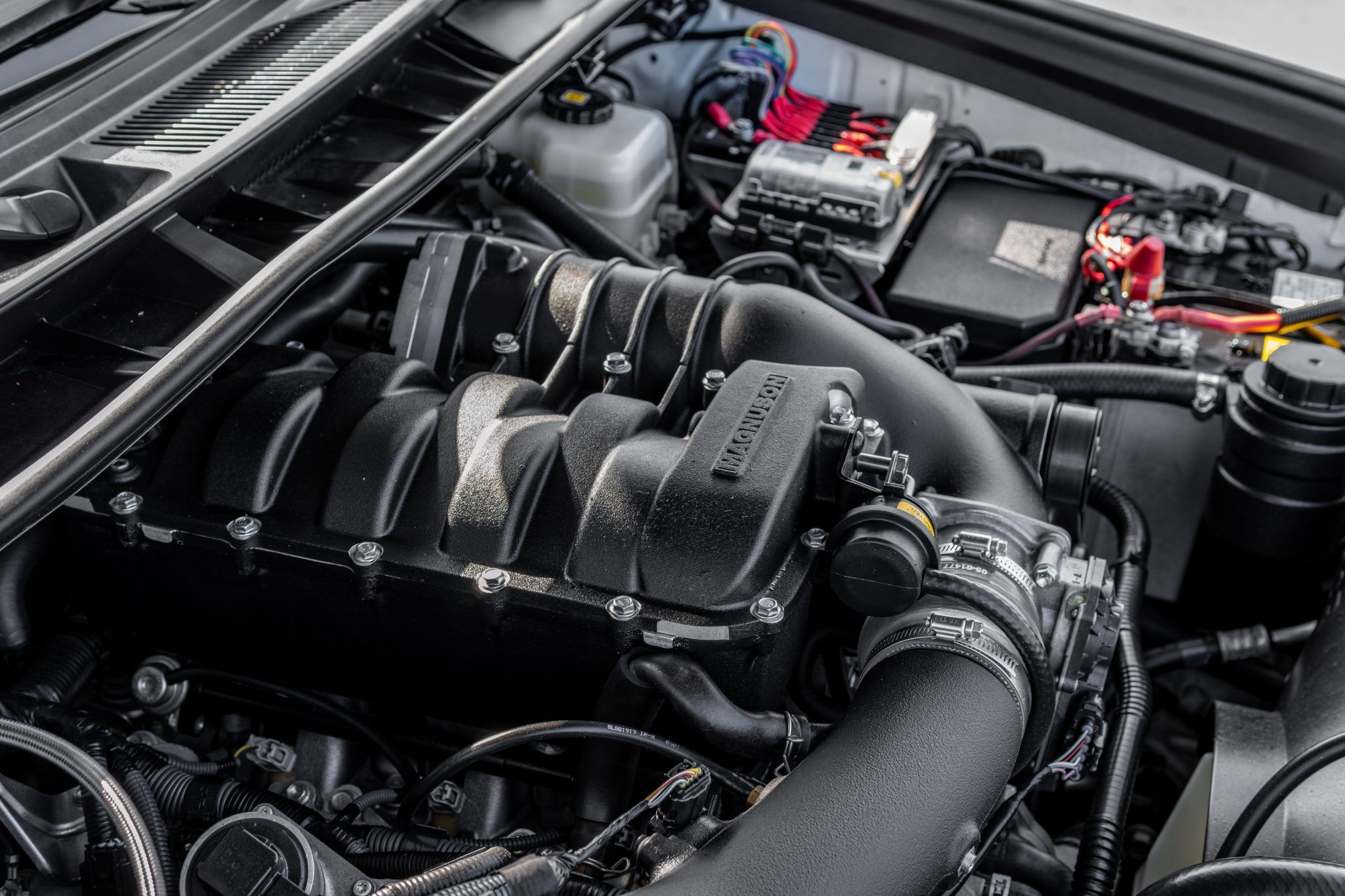 The engine compartment of the 2017 Toyota 4Runner