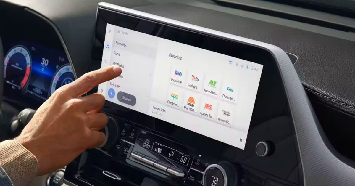 2023 Toyota Highlander Infotainment Screen 1200x628