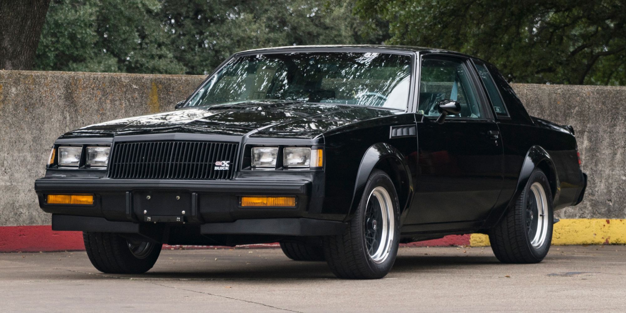 Black 1987 Buick GNX Parked