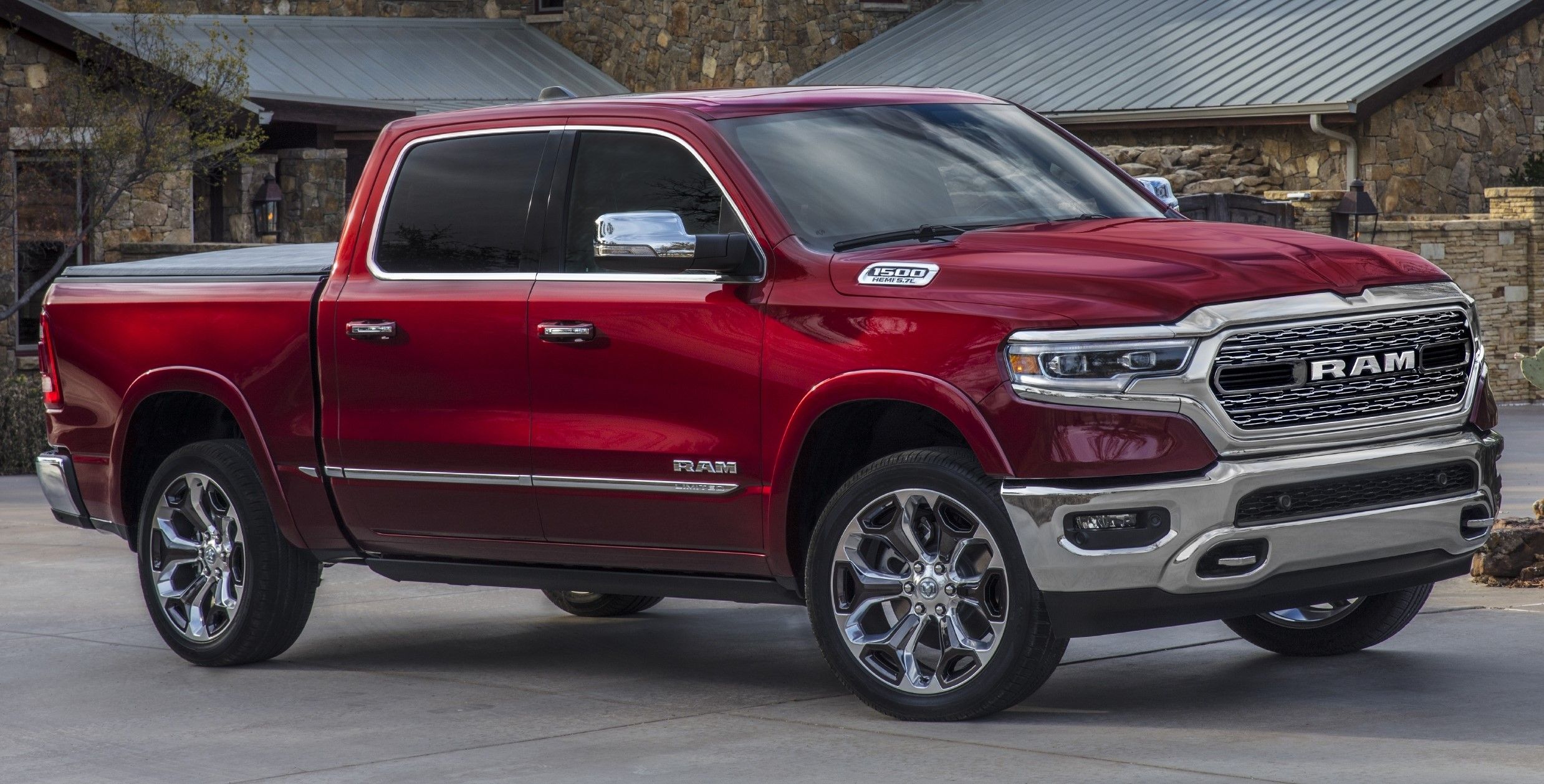 Red Ram 1500 parked outdoors