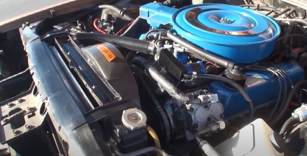 The 429 V8 engine in a 1969 Ford Thunerbird