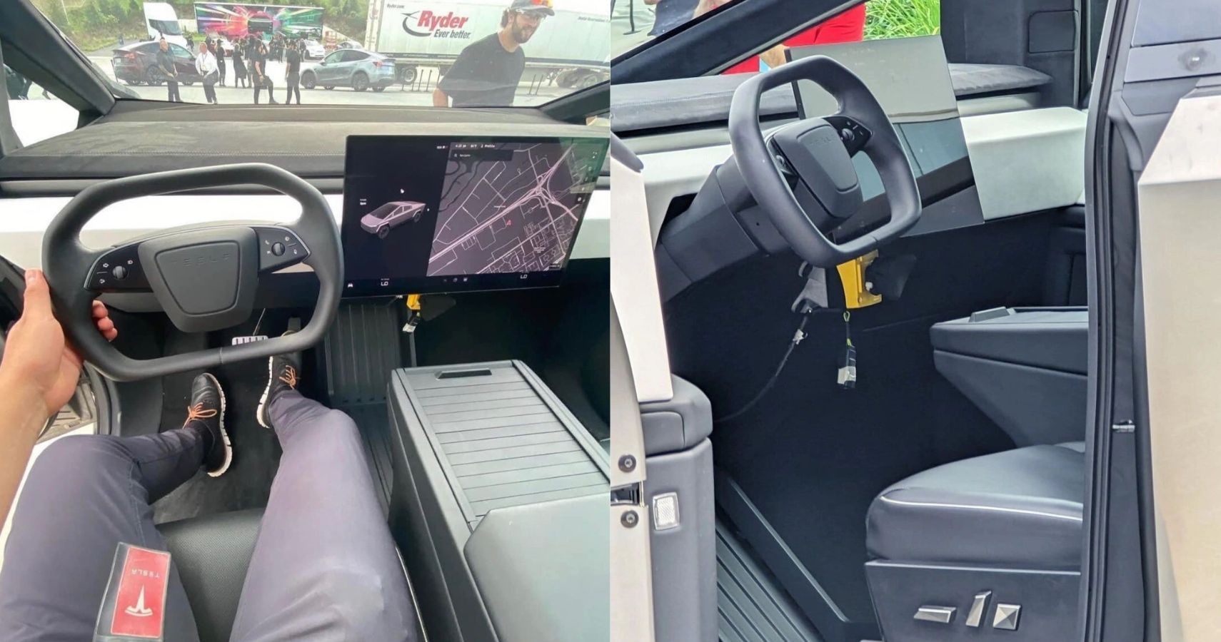 Tesla Cybertruck interior leaked photos