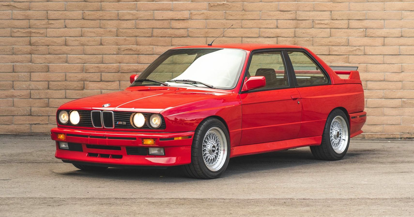 Red 1988 BMW E30 M3