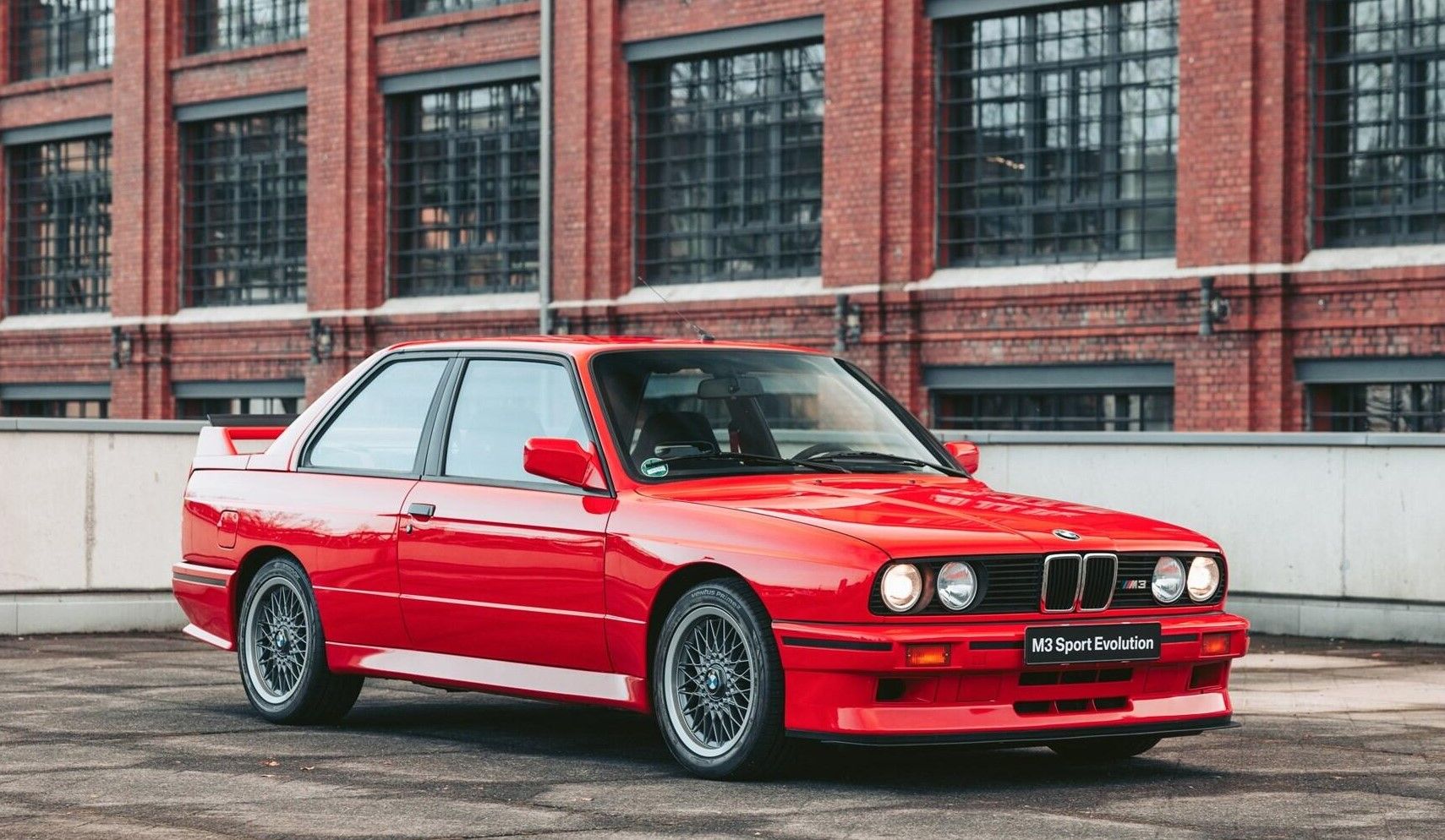 1990 BMW E30 M3 Sport Evolution red