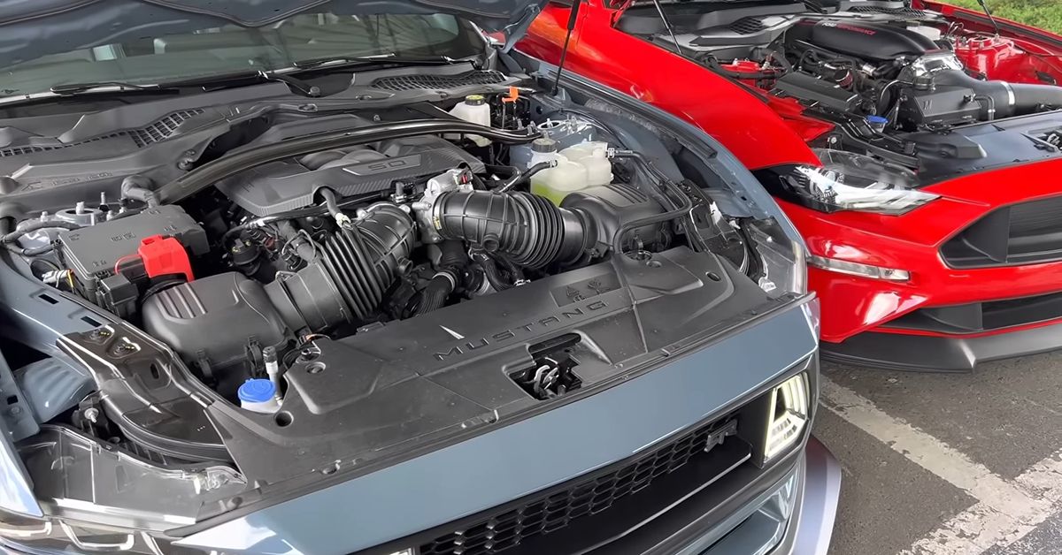 Engine Comparison Of An S650 Mustang And An S550 Mustang
