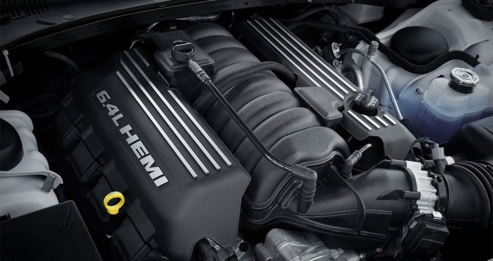 2011-2023 Chrysler 6.4-liter Hemi V8 engine, closeup