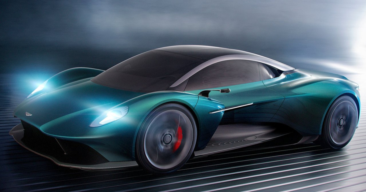 2019 Aston Martin Vanquish Vision Concept green supercar