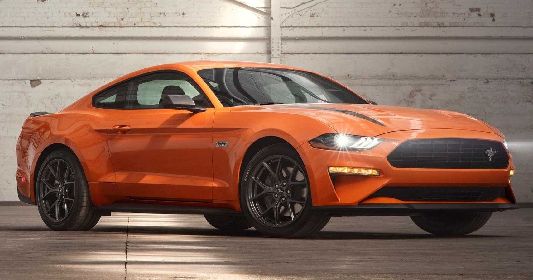 Orange 2023 Ford Mustang GT 
