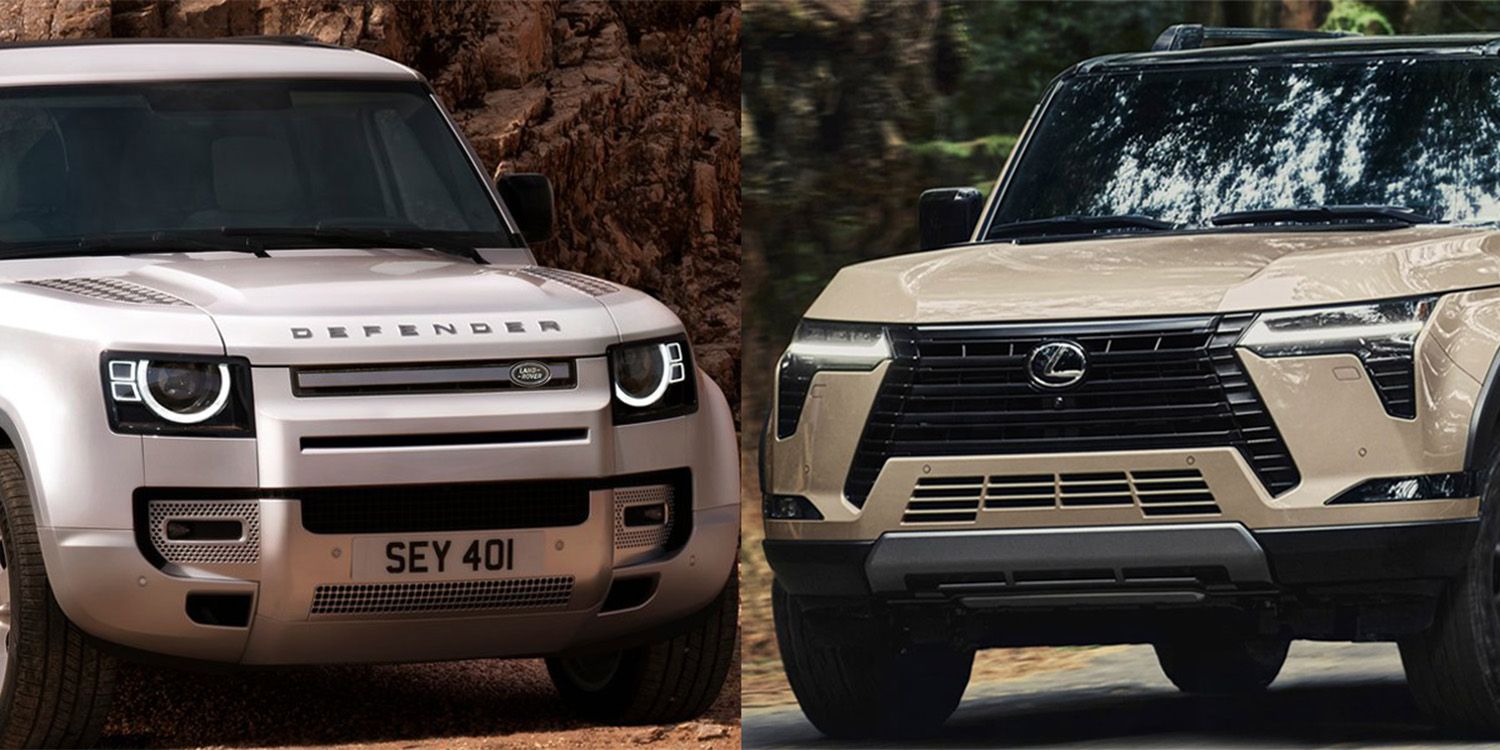 2024 Lexus GX vs 2023 Land Rover Defender 1500x750