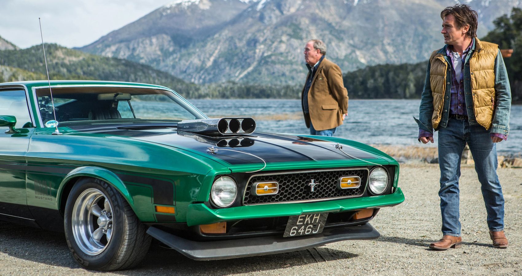 Patagonia Top Gear Special Clarkson Hammond May Mustang Mach 1