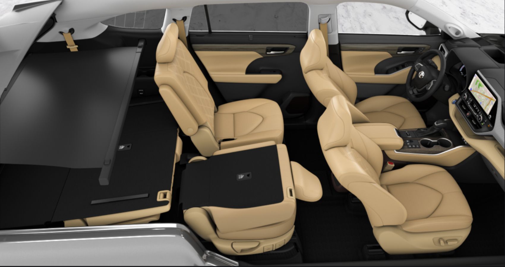 2023 Toyota Highlander Interior Top View