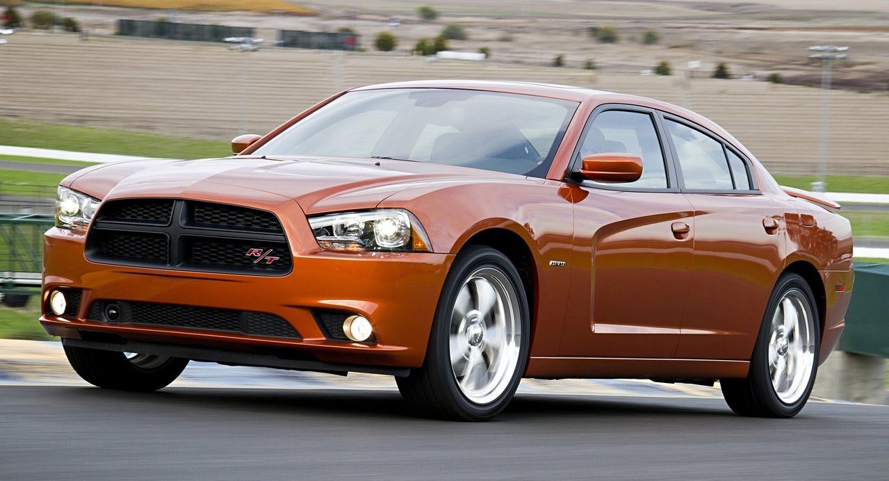 2011 Dodge Charger RT orange muscle car