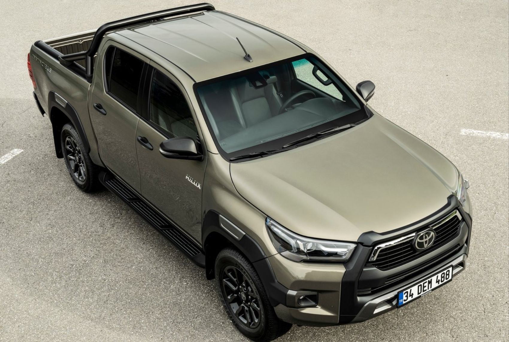 The 2021 Toyota Hilux Viewed From The Top Down