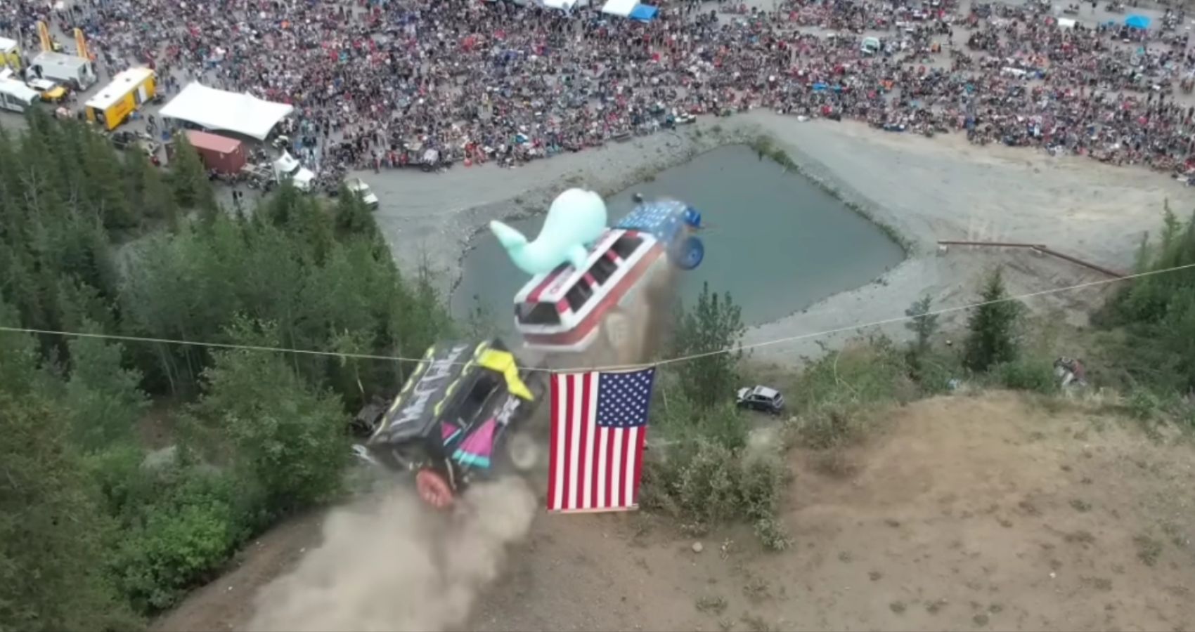 This Town In Alaska Hurls Cars Off A Cliff To Celebrate Our Freedom