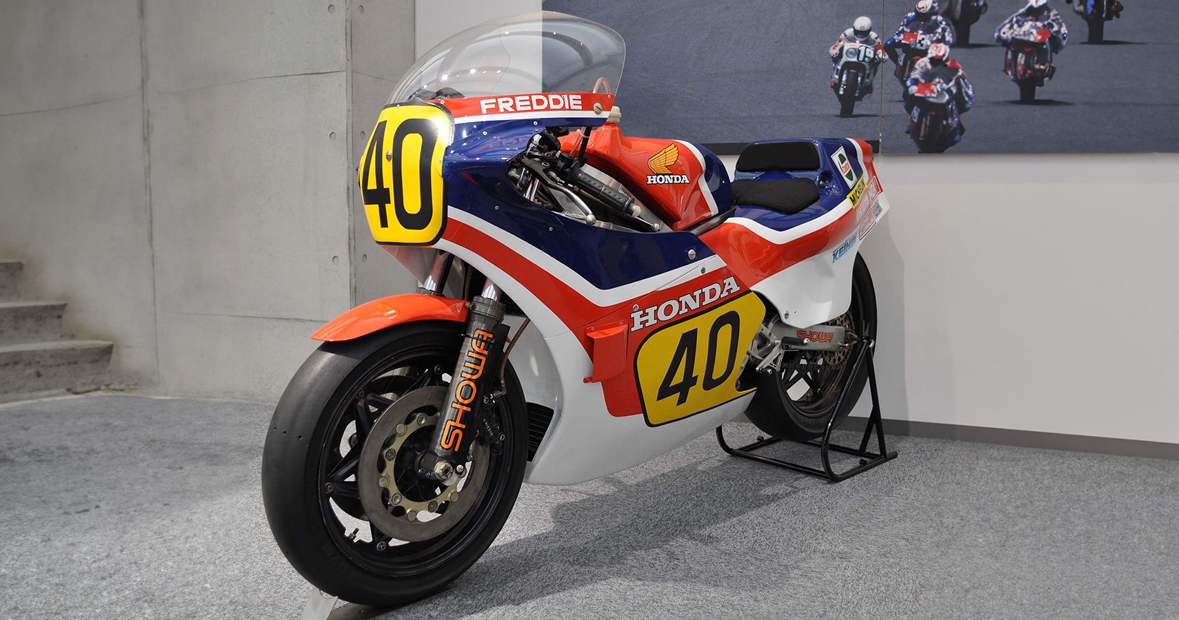 Classic Honda grand prix race bike 