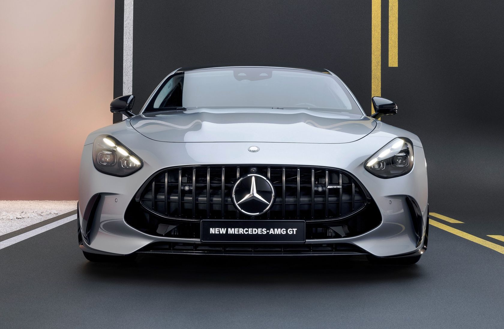 2024 Mercedes-AMG GT Coupe silver sports car