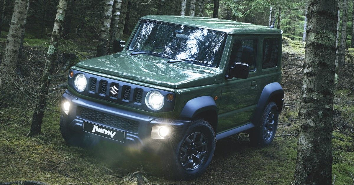 2024 Suzuki Jimny off-roading front third quarter view