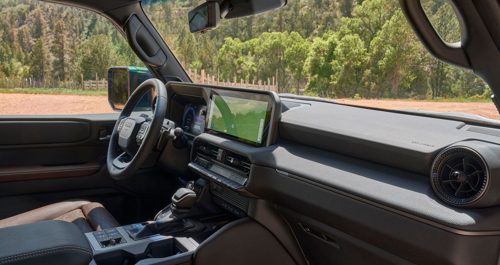 2024 Toyota Land Cruiser interior viewed from passenger side