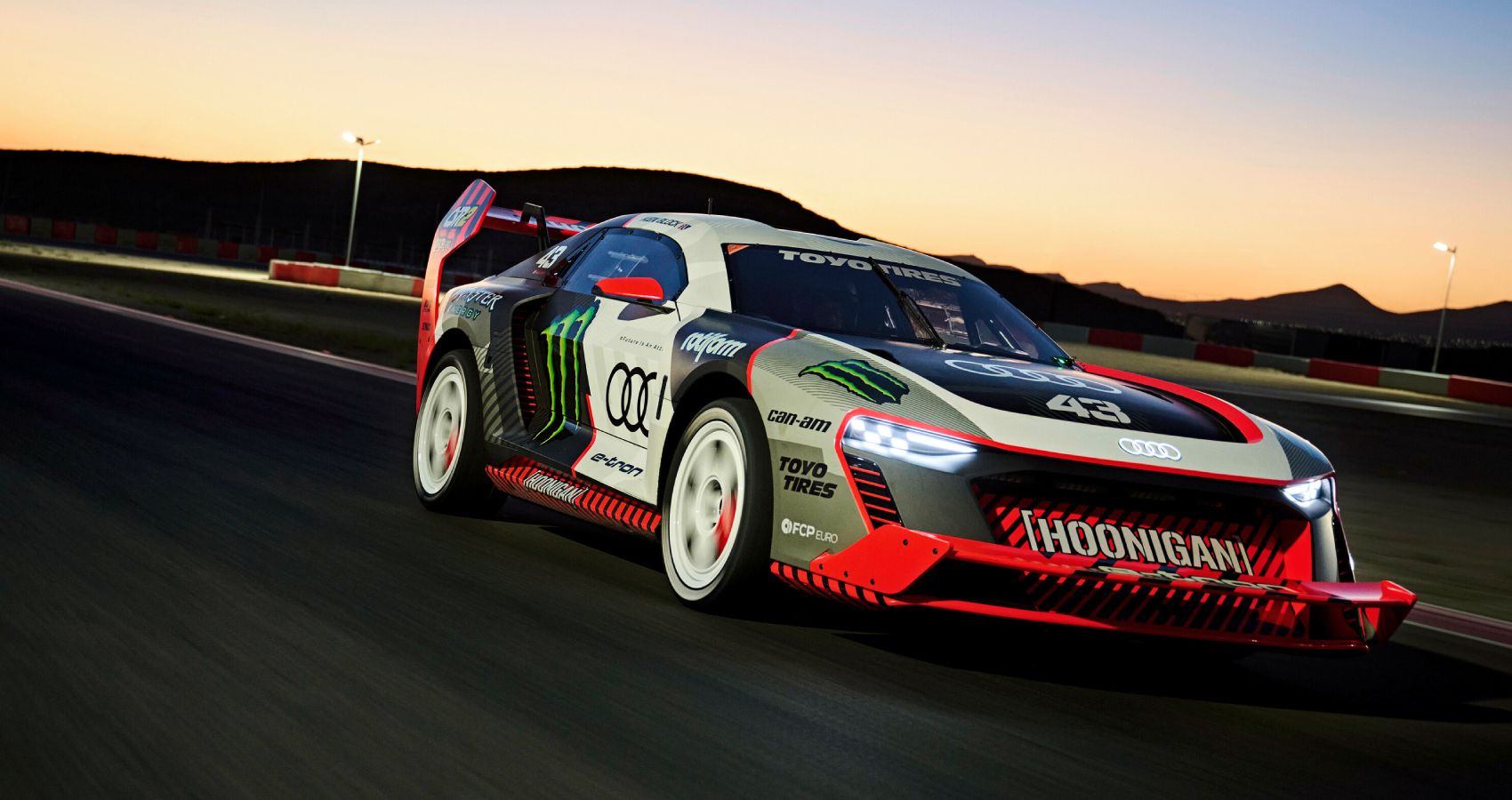 Ken Block's Hoonitron Battles Audi's Fastest Sports Cars