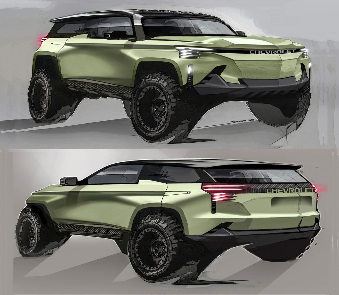 Chevrolet Blazer K5 Redesign view of front and rear