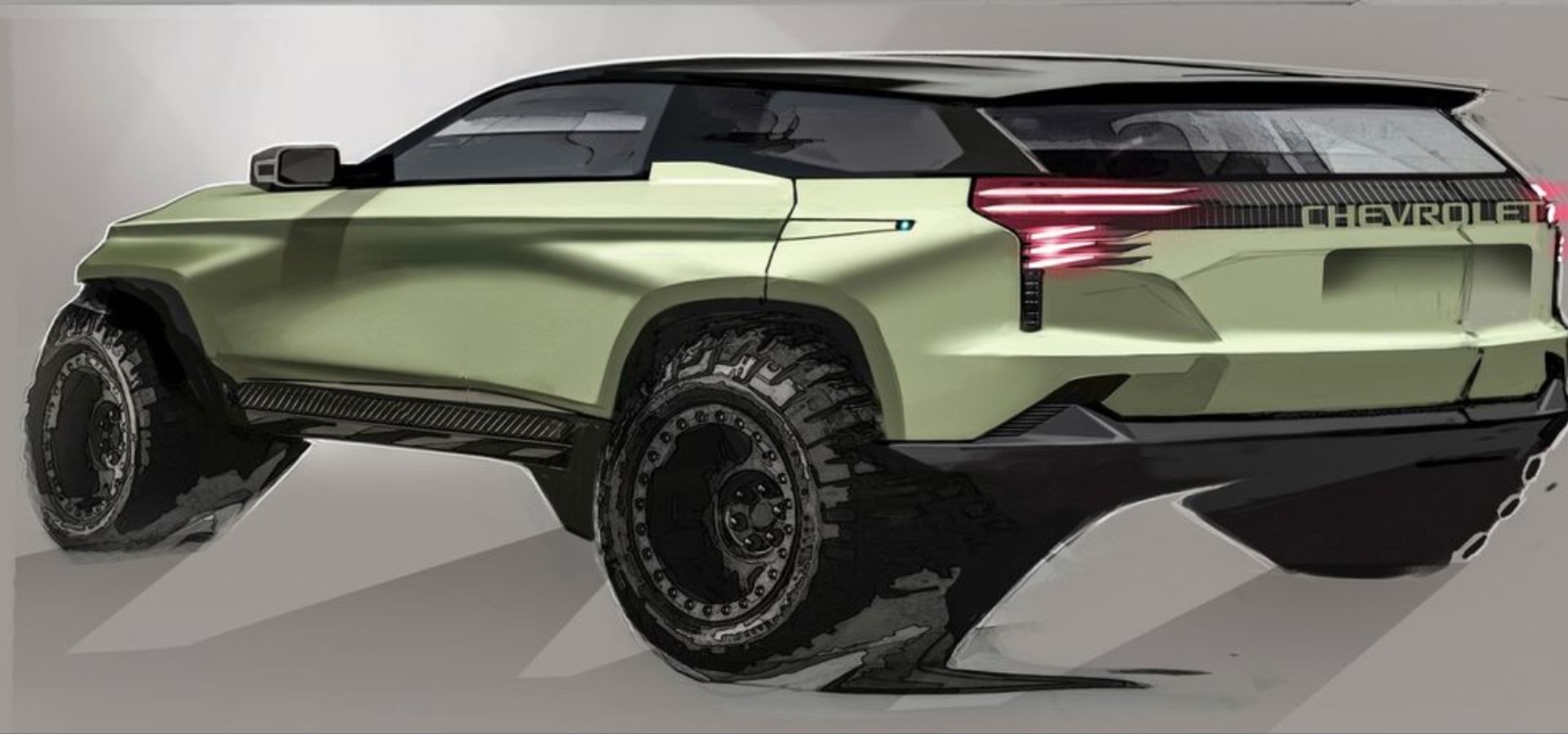 Chevrolet Blazer K5 Redesign Rear end view