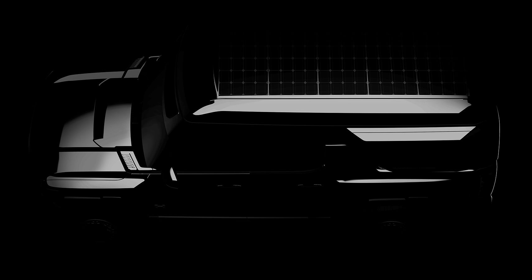 GMC Hummer EV Earthcruiser blacked teaser