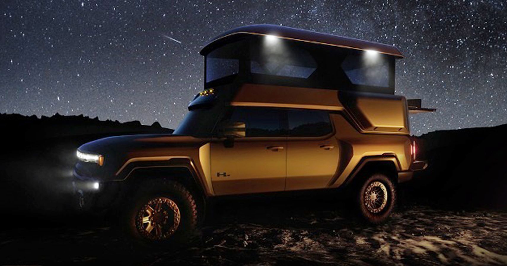 GMC Hummer EV Earthcruiser concept teaser