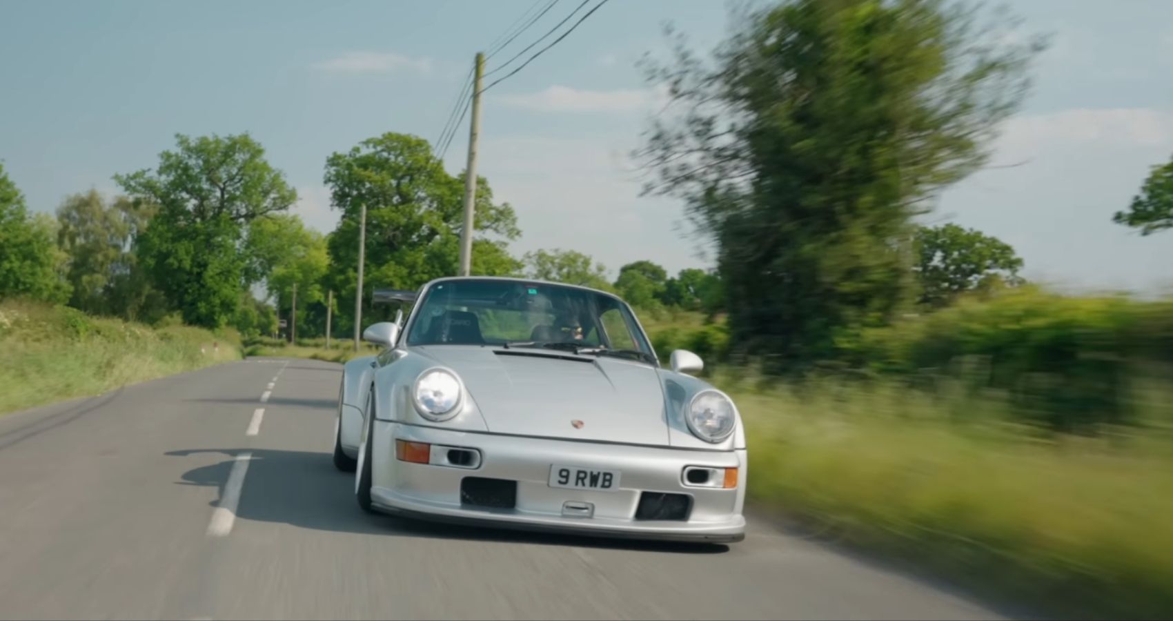 Porsche 964 911 Turbo Rauh-Welt on a British A road