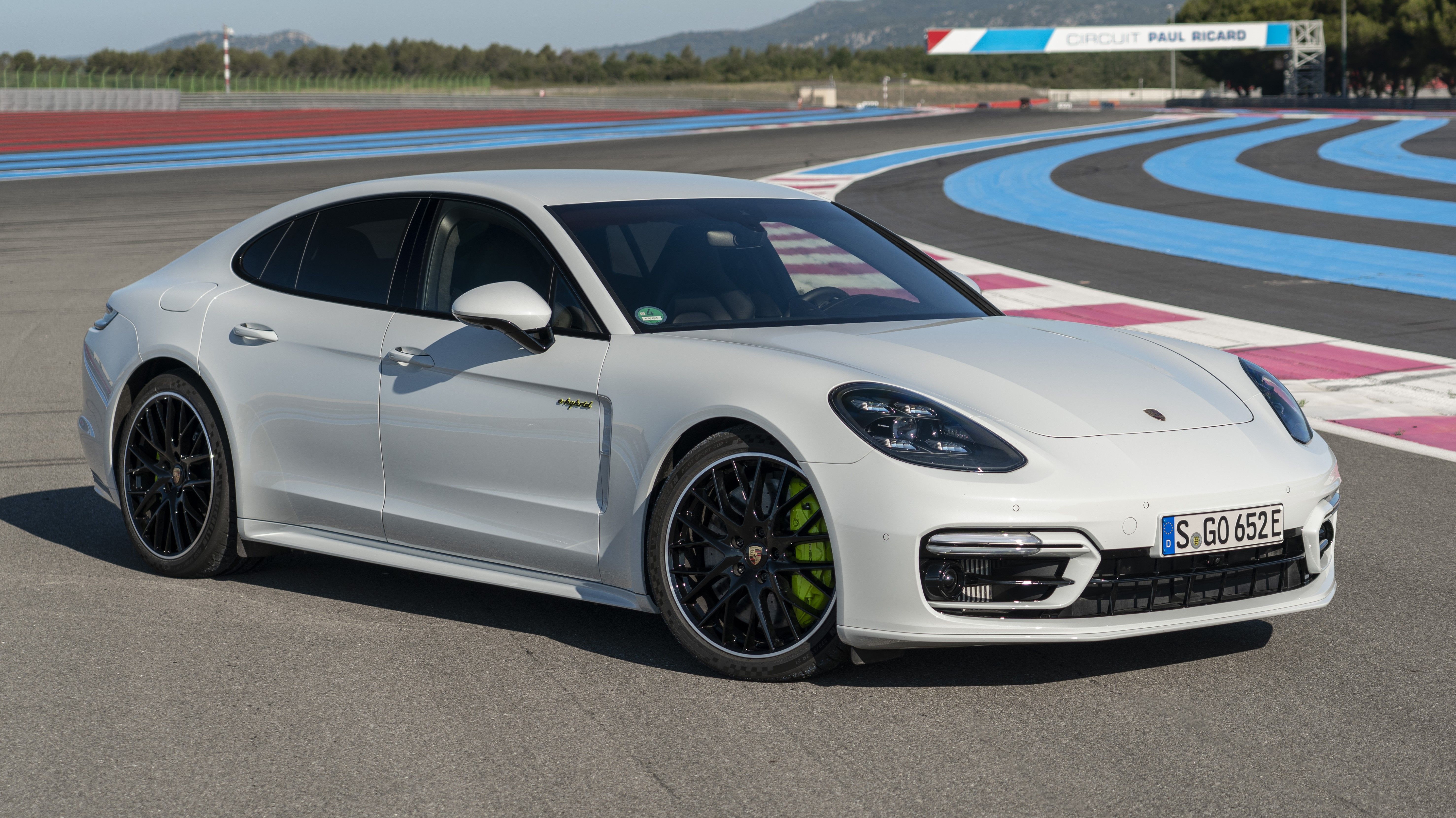2024 Porsche Panamera parked on the track