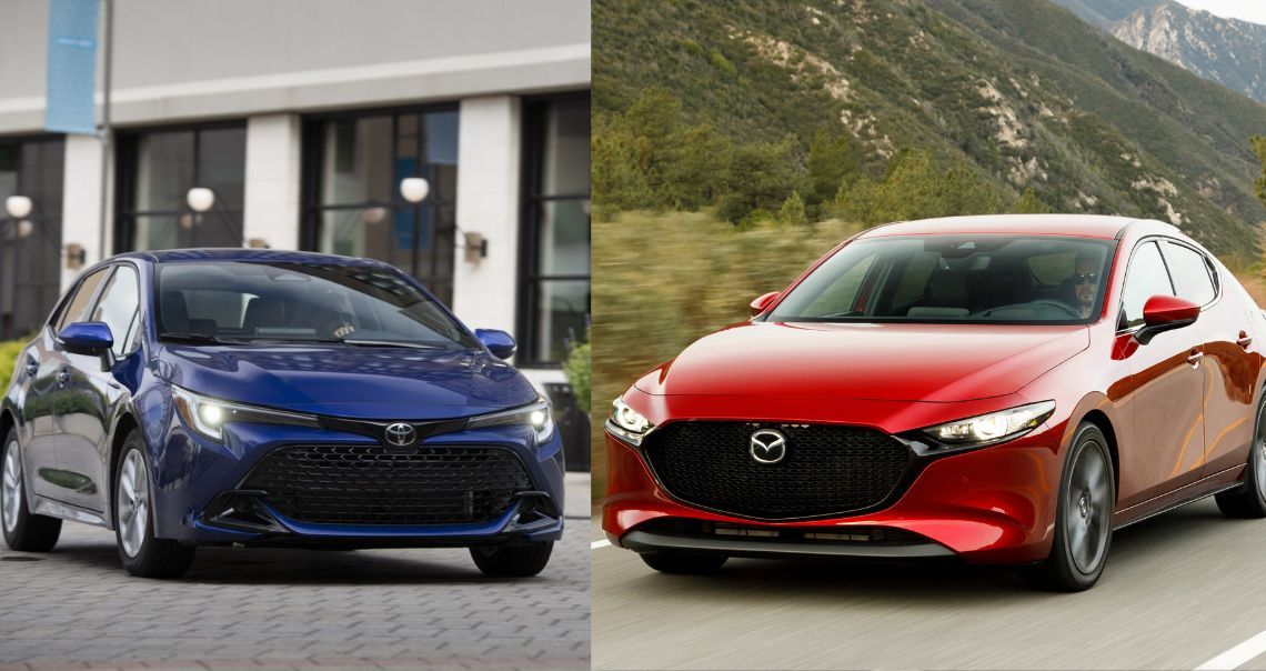 Mazda 3 Vs Toyota Corolla Comparison Japanese Compact Showdown