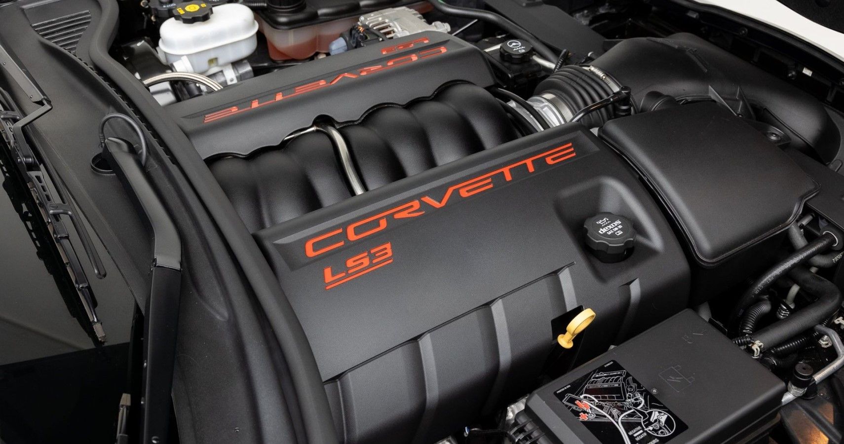 Chevrolet C6 Corvette Convertible engine bay view