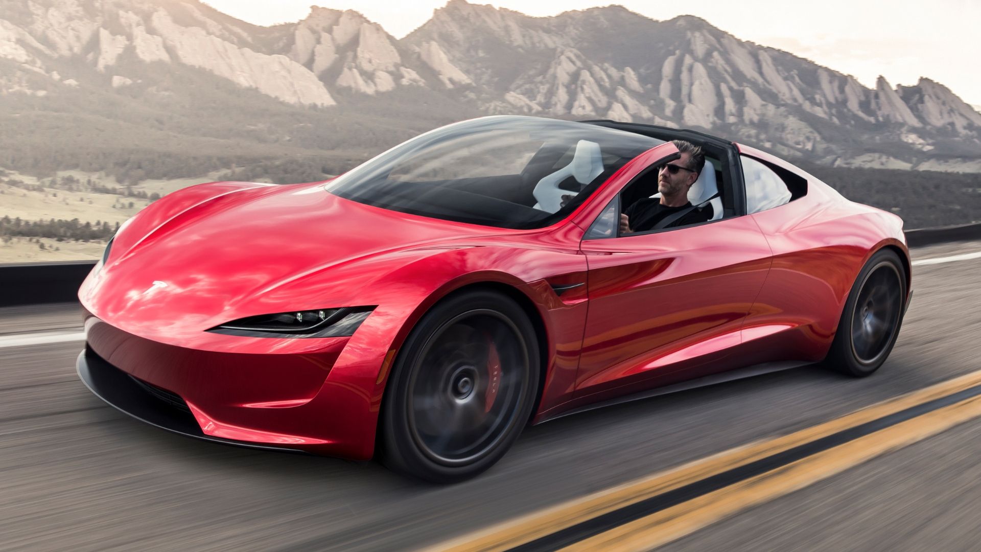 2024 Tesla Roadster red front 3_4th