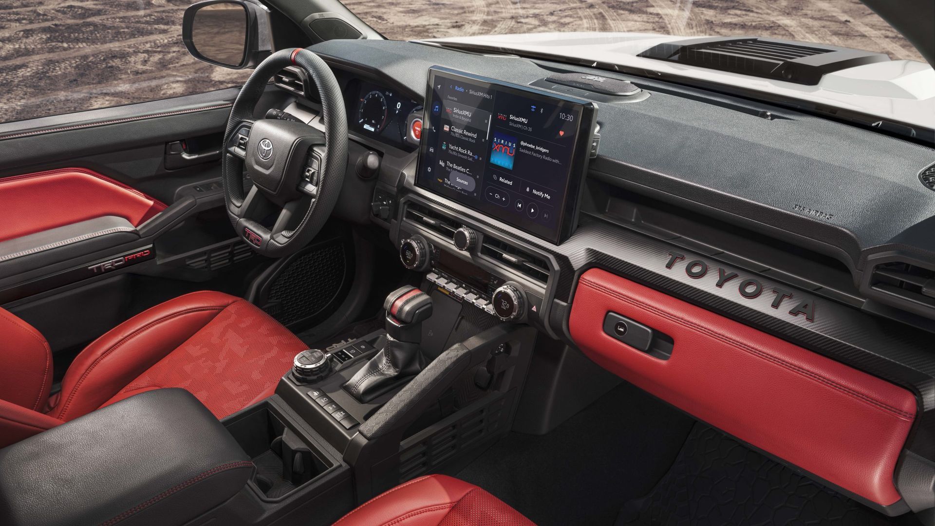 2024 Toyota Tacoma TRD Prodash and interior