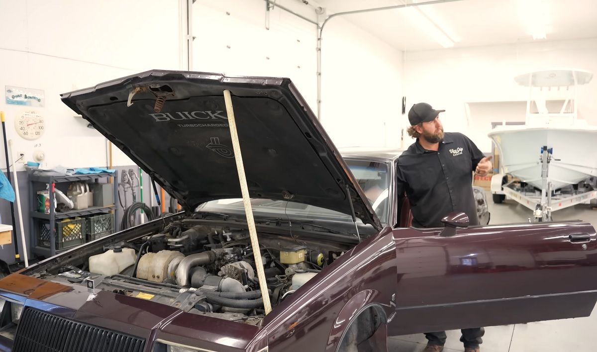Vice Grip Garage Buick Regal Type T engine is on fire 