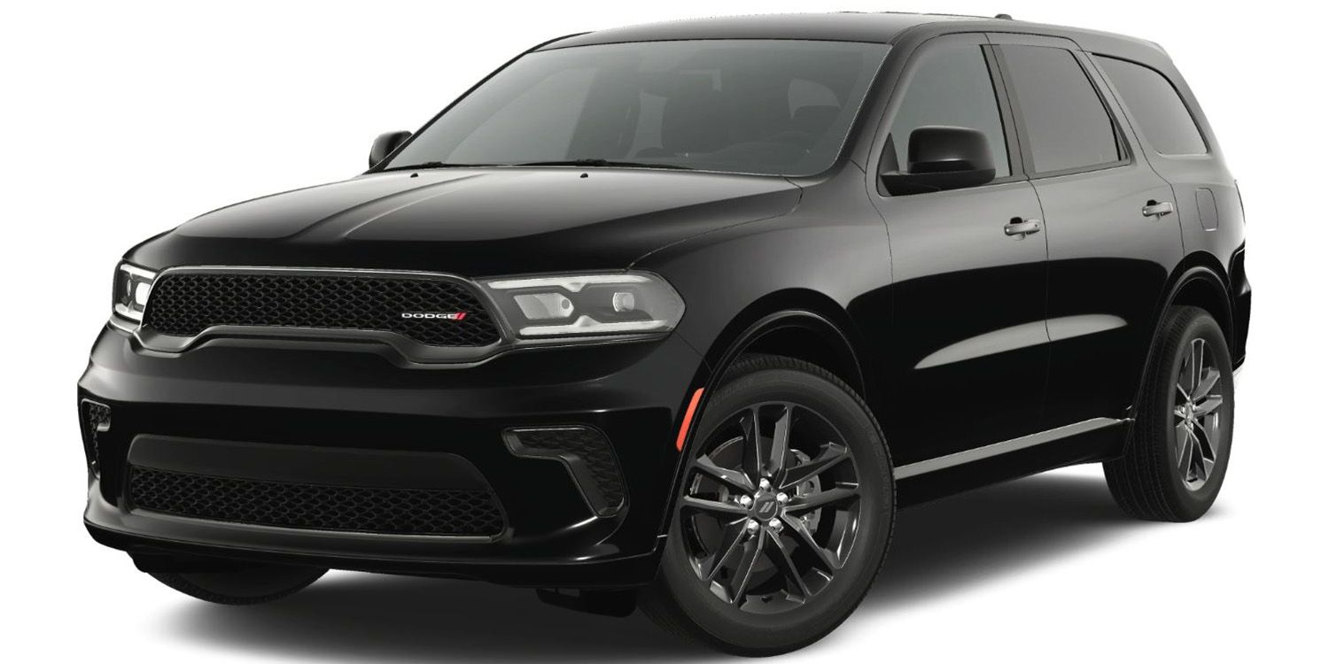 Renderização em preto de um Dodge Durango 2023