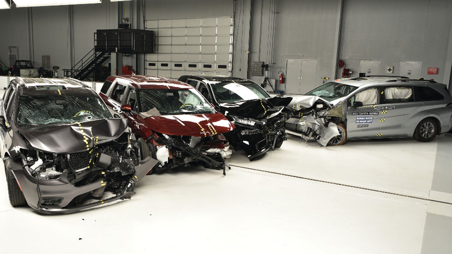 IIHS Minivans Crash Tests Show Poor Results For Toyota, Kia, Honda, Chrysler