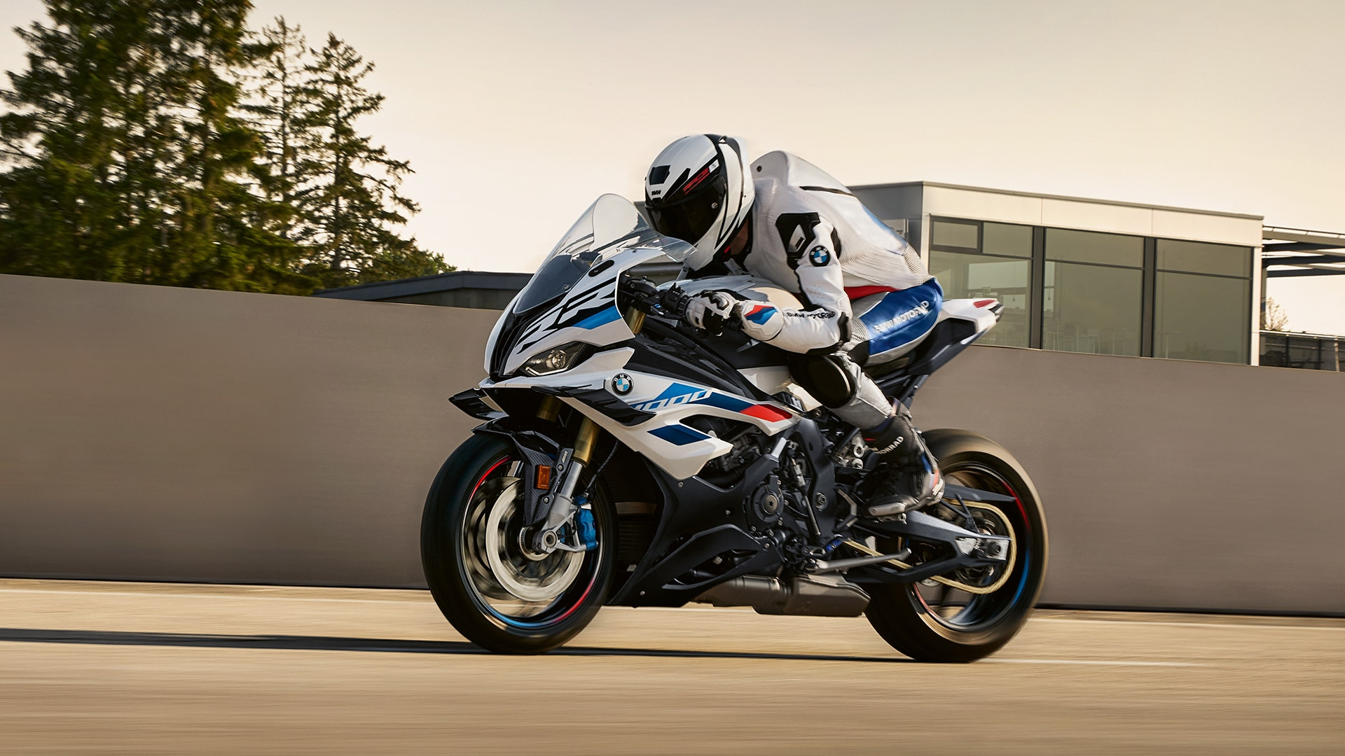 BMW S1000RR at a race track 